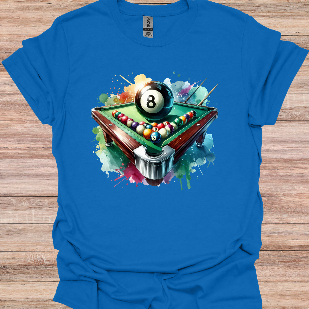 Illuminated 8 ball splatter