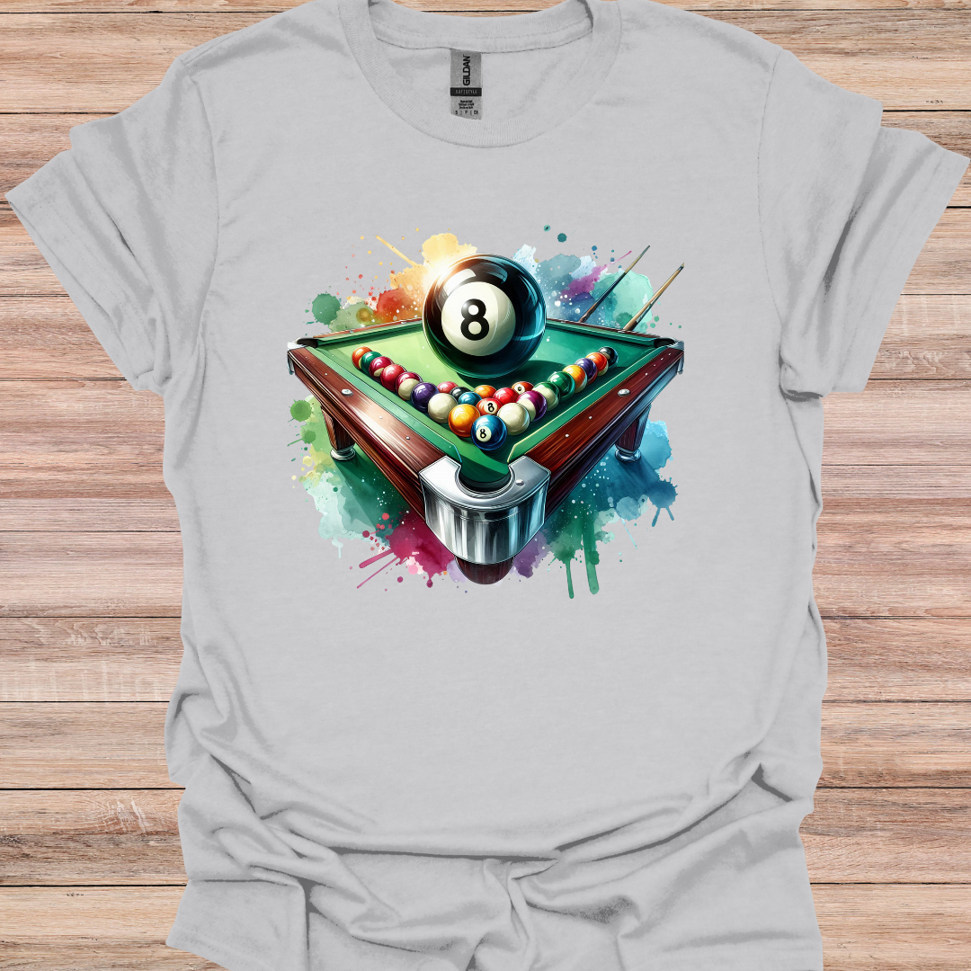 Illuminated 8 ball splatter