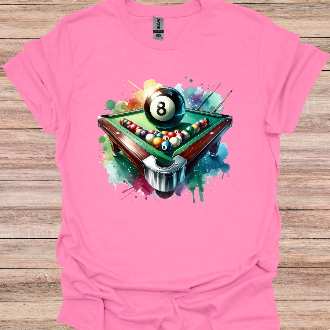 Illuminated 8 ball splatter