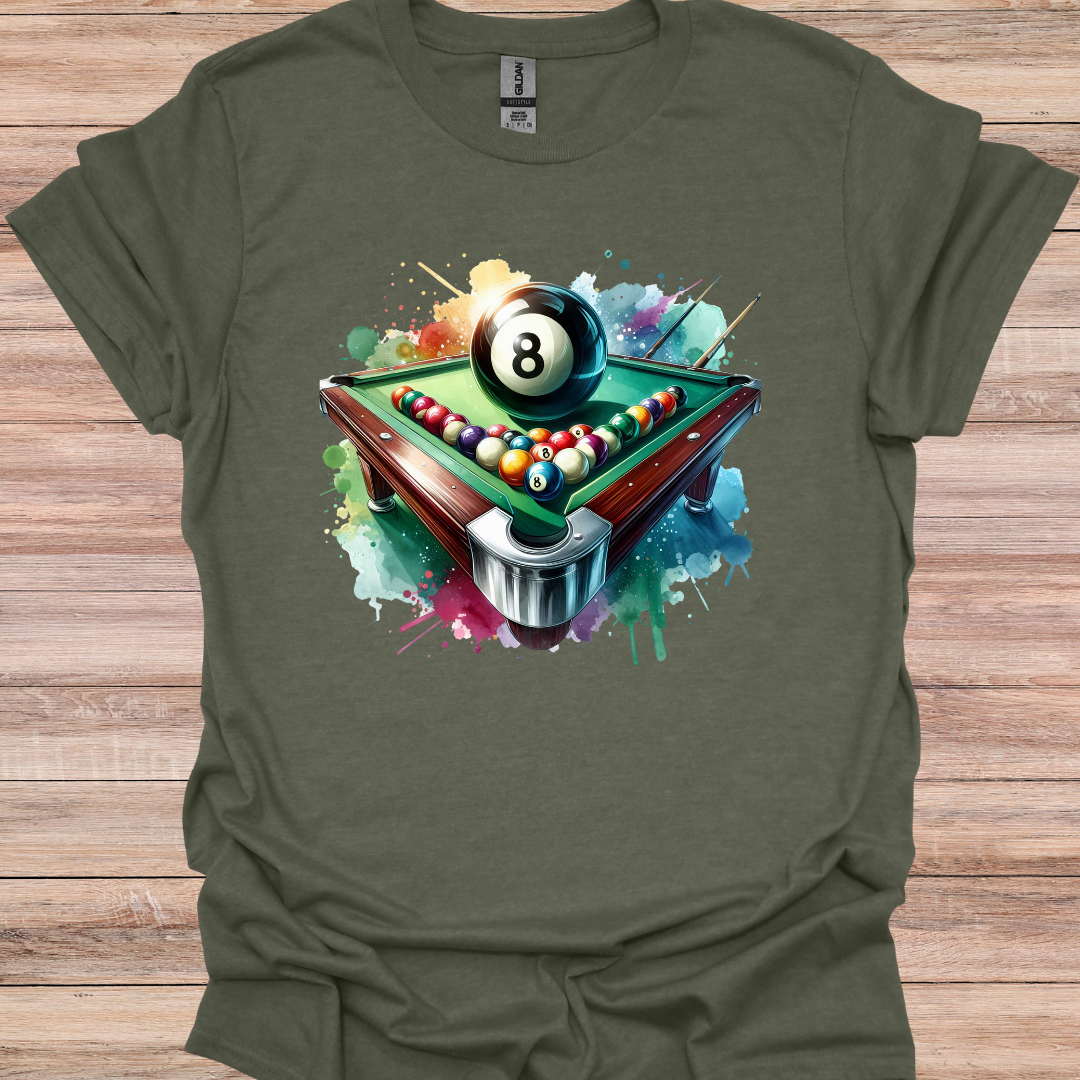 Illuminated 8 ball splatter