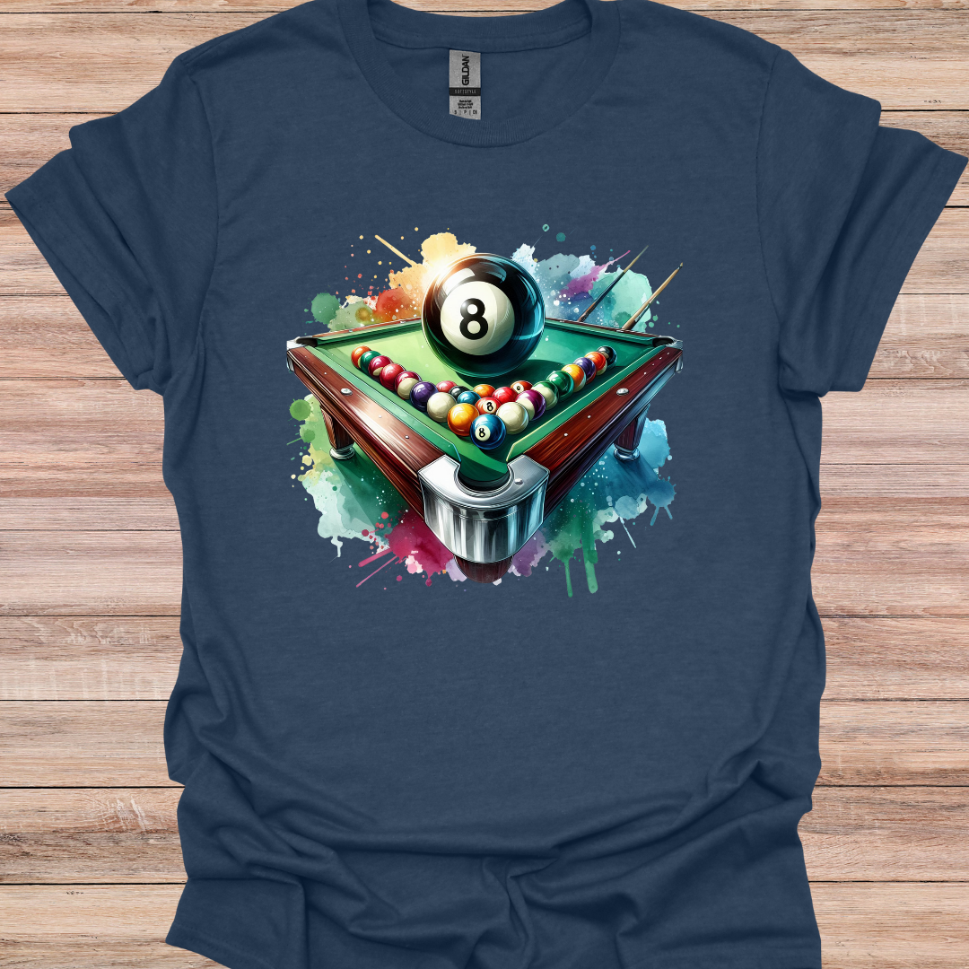 Illuminated 8 ball splatter